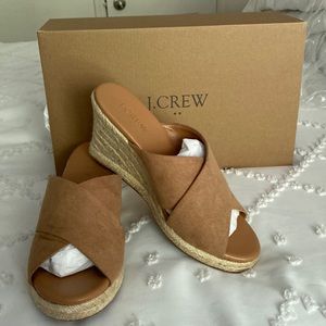 Brand new J. Crew suede espadrilles